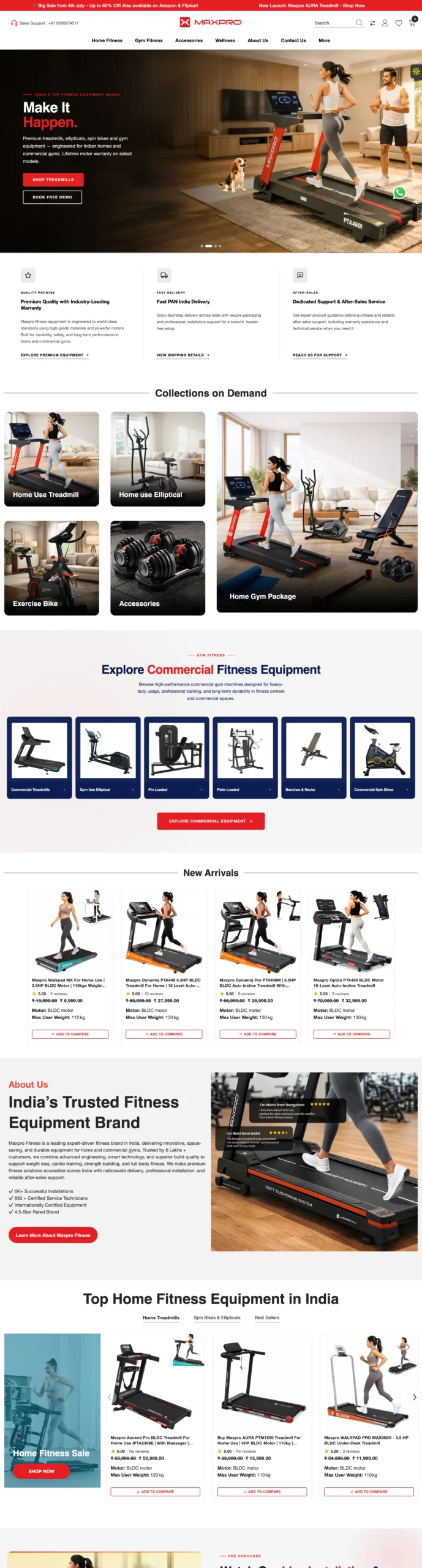 Maxpro Fitness - After Redesign